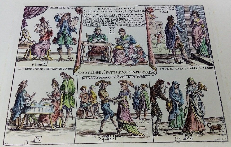 Il Gioco della Verità, Mitelli, Gioco a 6 Caselle (Curiosità e Rarità) cm 44x63