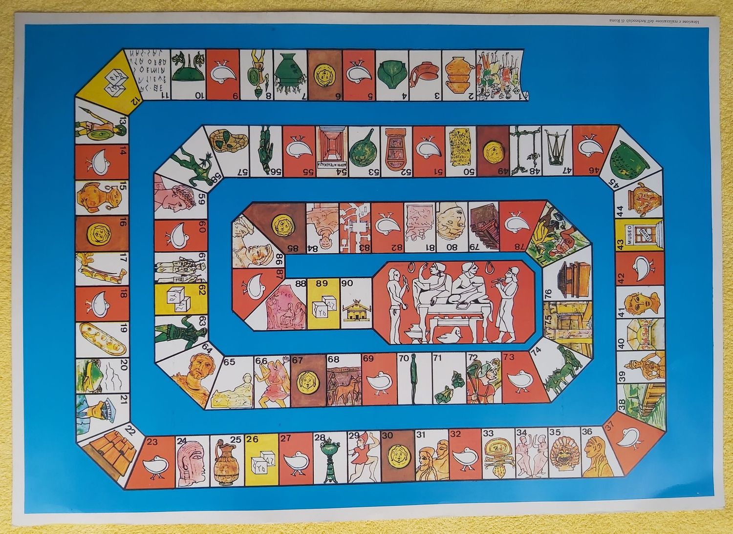 Gioco dell'Oca Archeologia Romana Etrusca Giuoco Ideazione Realizzazione  Archeoclub Roma