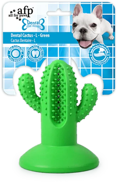 AFP Dental Chews – Cactus Large Rubber Grün (L) – Zahnpflege & Spielspaß für große Hunde