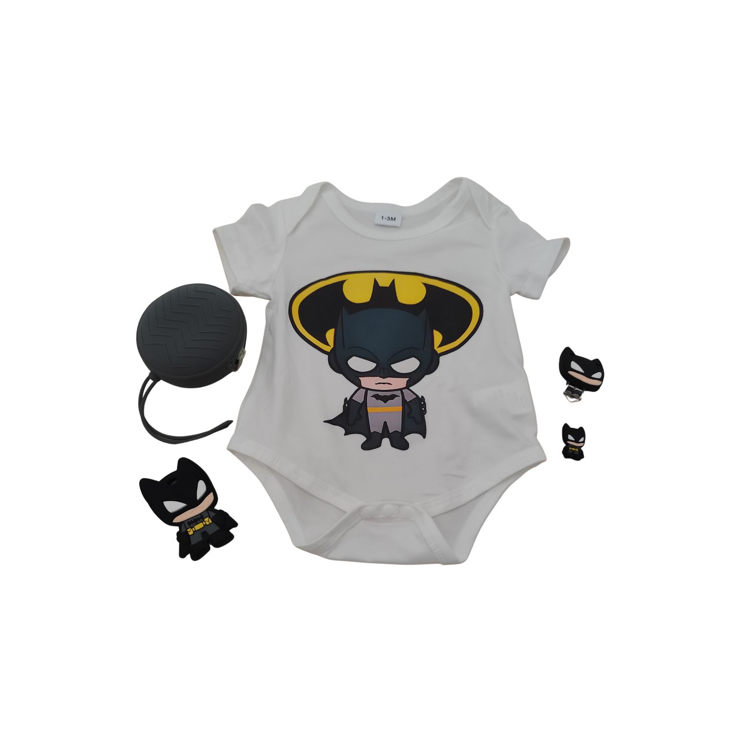 BODY BATMAN BLANCO MANGA CORTA