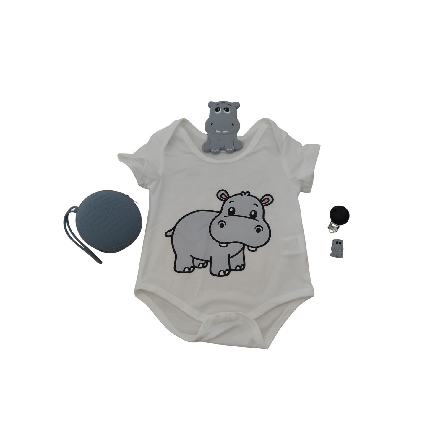 BODY MANGA CORTA HIPOPÓTAMO