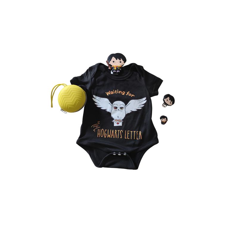 BODY HARRY POTTER NEGRO MANGA CORTA