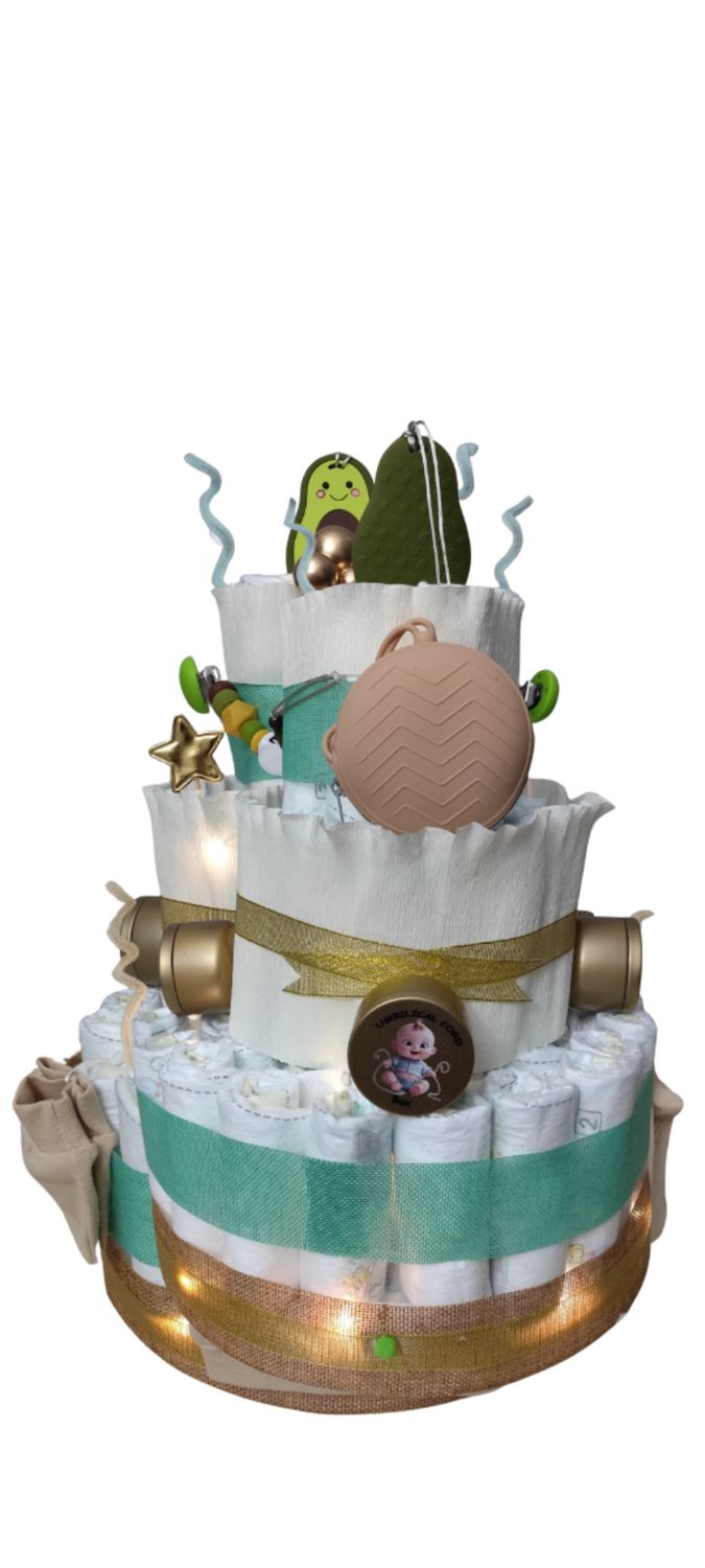 Base de tarta de pañales 30 cm (3 pisos)