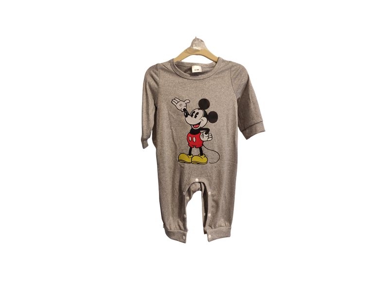 TRAJECITO MICKEY GRIS MANGA LARGA