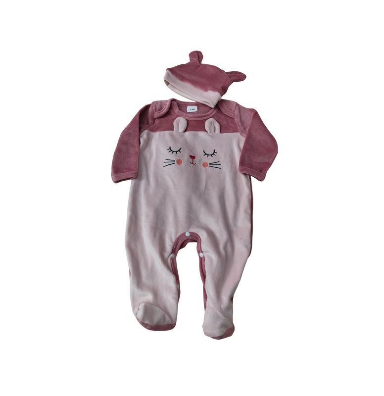 PELELE ROSA CON DIBUJO GATITO