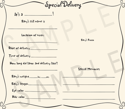 Add-on Collection: Baby Book Pages