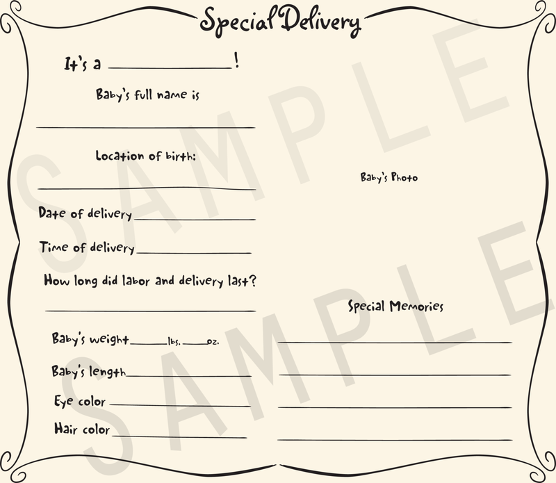 Add-on Collection: Baby Book Pages