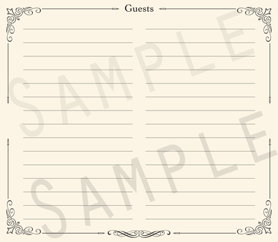 Add-on Collection: Formal Lined Guest Address Pages
