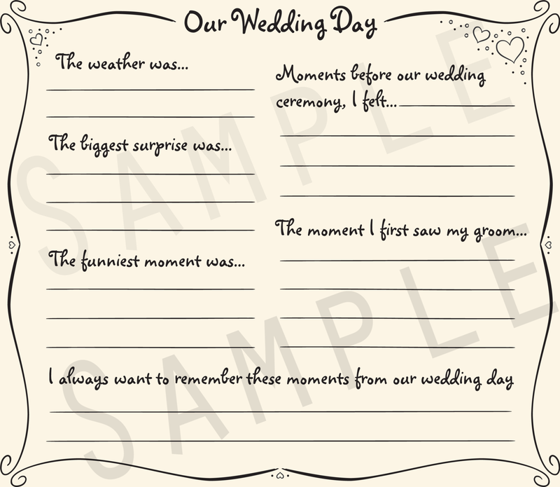 Add-on Collection: Wedding Day Reflections Pages
