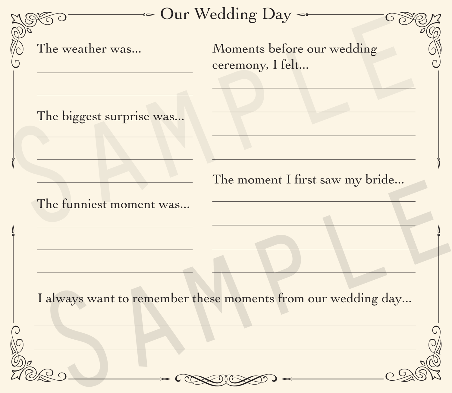 Add-on Collection: Wedding Day Reflections Pages, Paper Theme: Formal