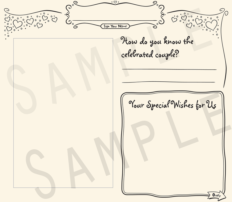 Casual Couple Photo Predictions Wedding Guestbook