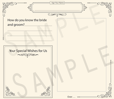 Formal Bride & Groom Photo Predictions Wedding Guestbook
