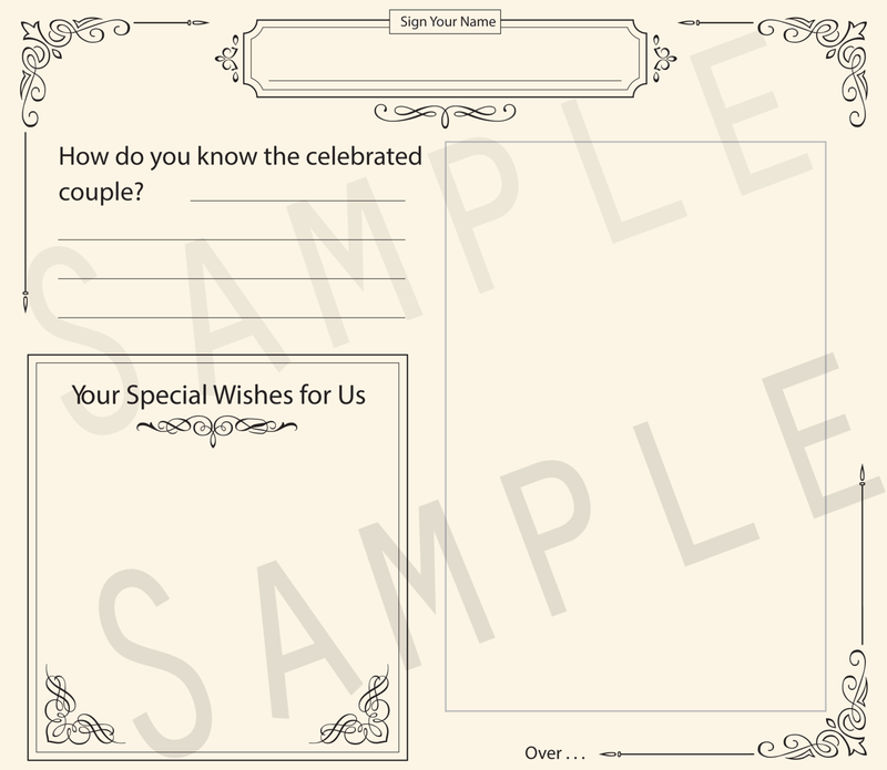 Formal Couple Photo Memories Wedding Guestbook
