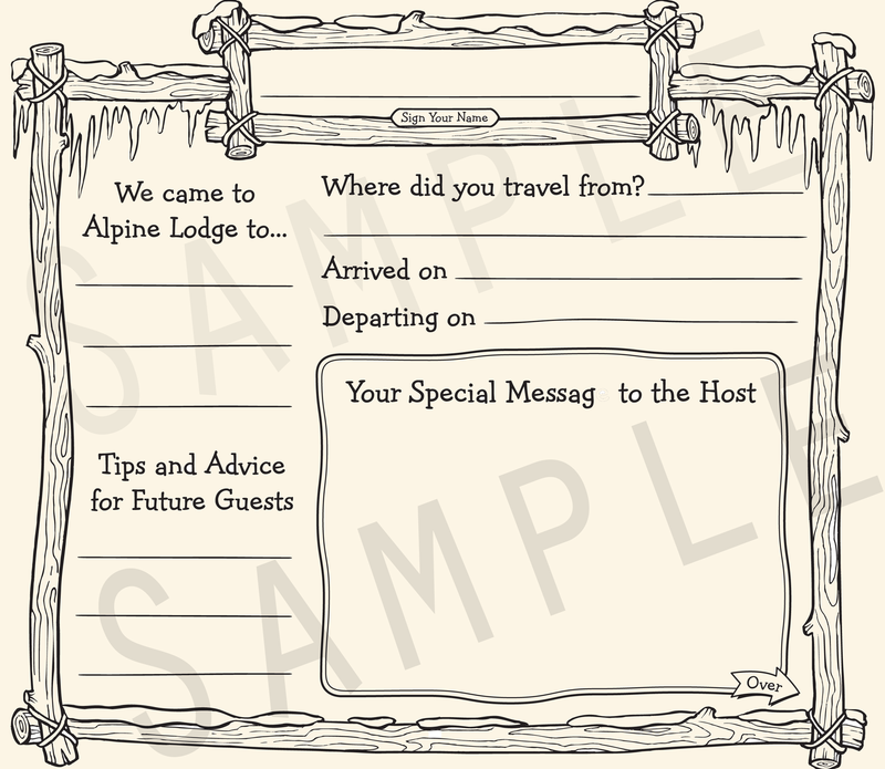 Ski Lodge Guestbook