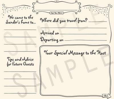 Casual Vacation Guestbook