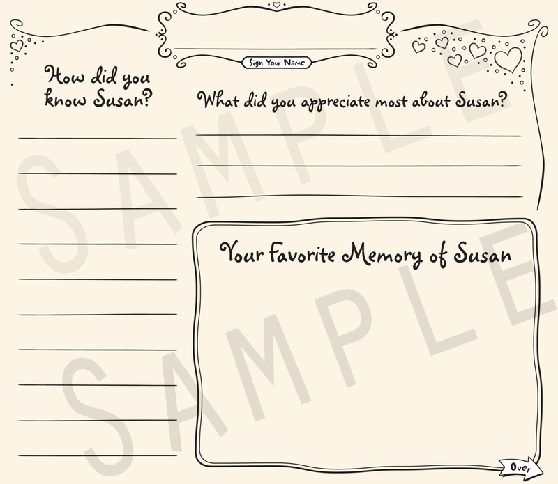 Remembering a Life Memorial Guestbook