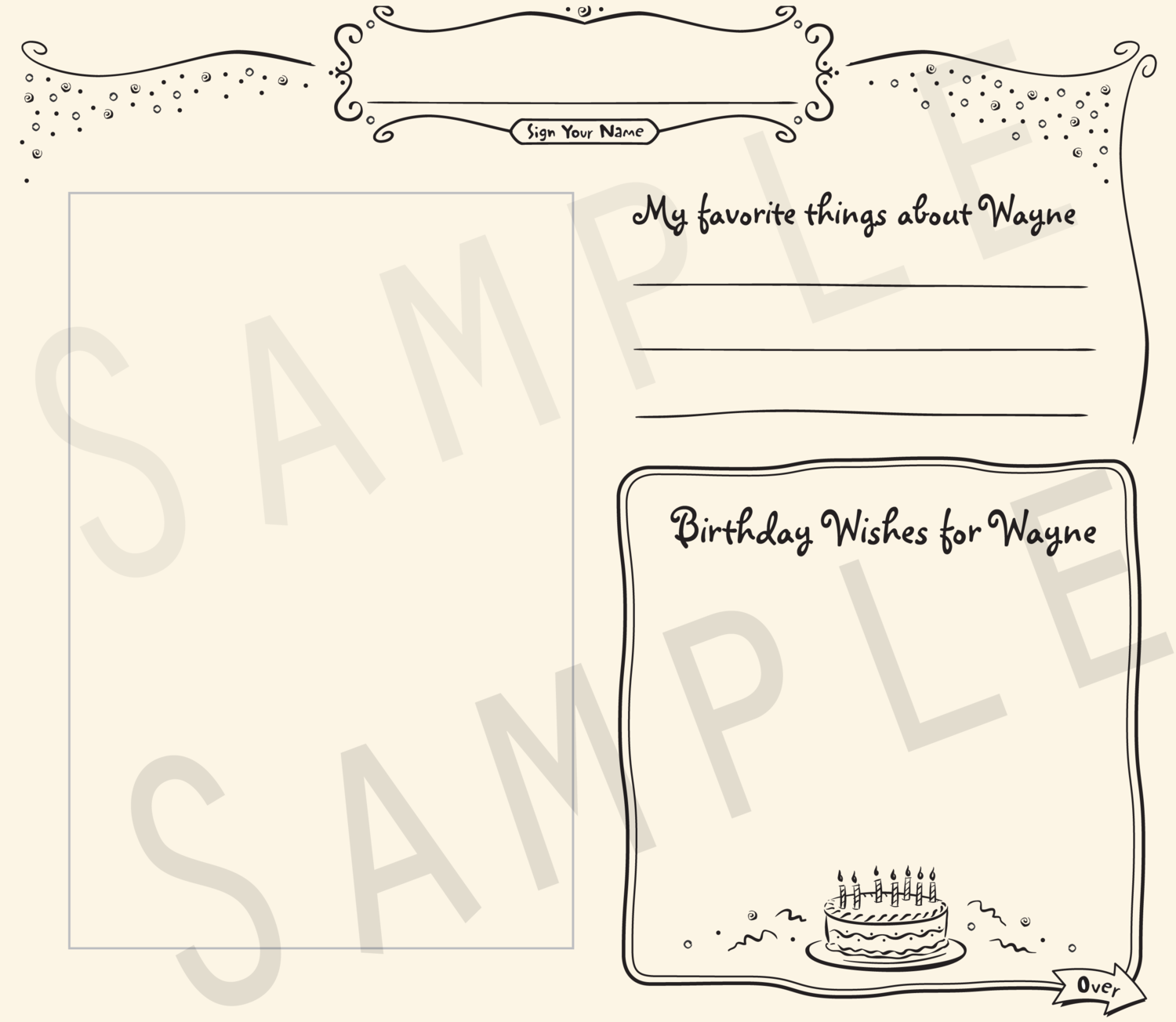 Birthday Title Page