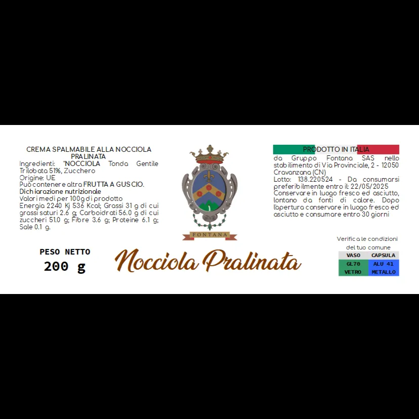 Crema di Nocciola Pralinata