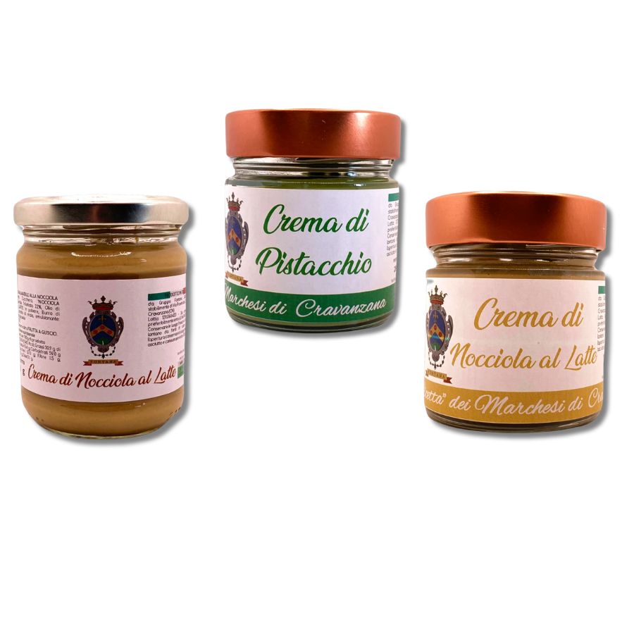 Trio Delizia - Nocciola, Pistacchio & Bianco
