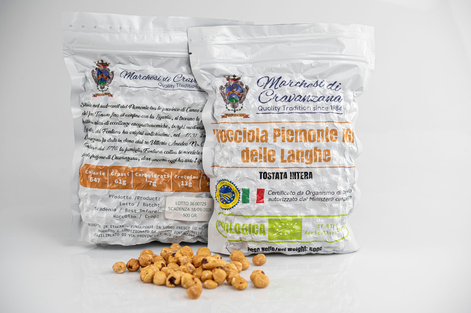 Nocciola Piemonte IGP delle Langhe Tostata intera - BIOLOGICA