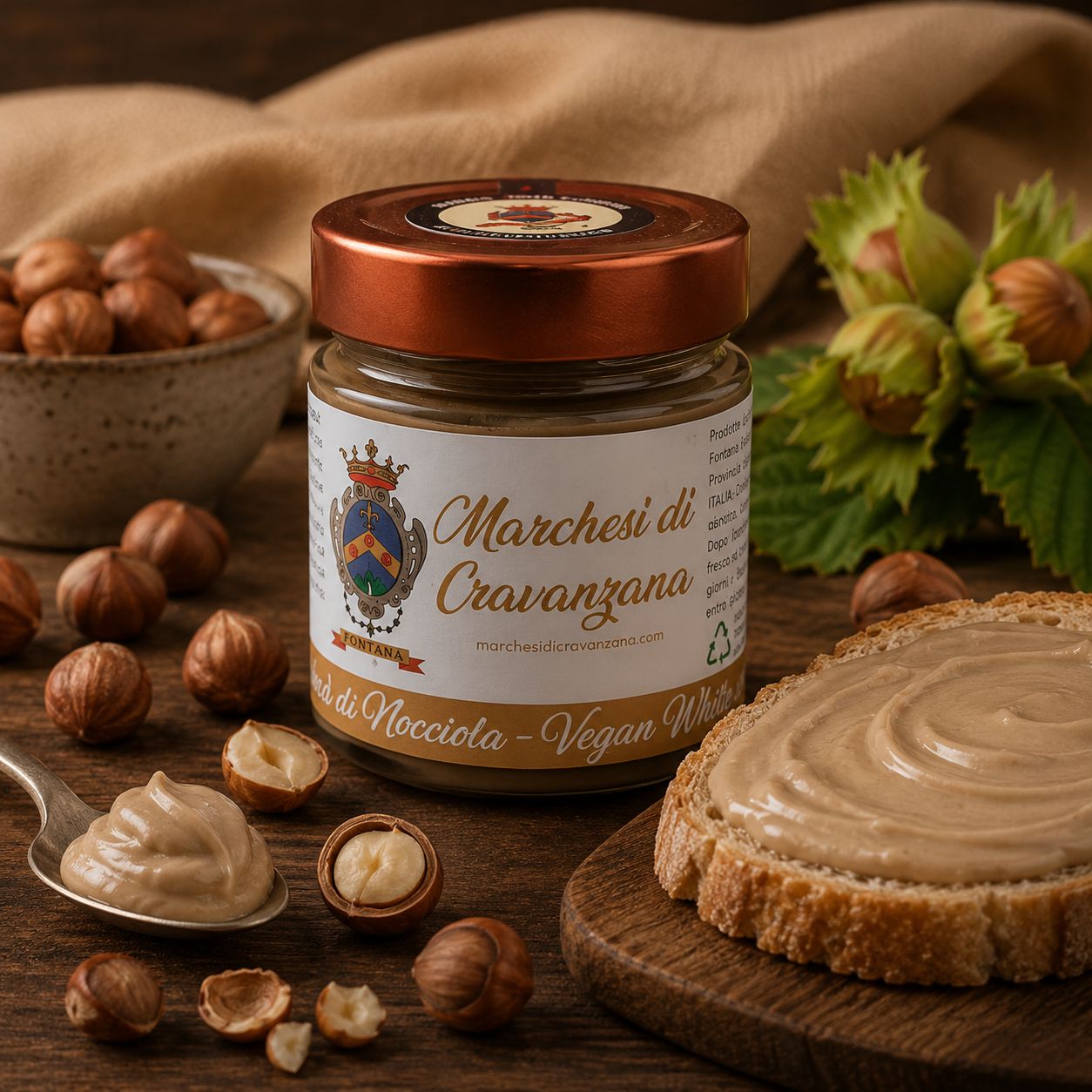 Crema di Nocciola Vegan White