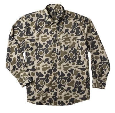  Heybo Traditions Camo Olive Stonecamp Flannel, Size: Small