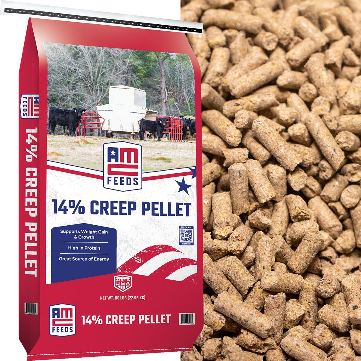 AMC 14% Creep Pellet 4% Fat 50#