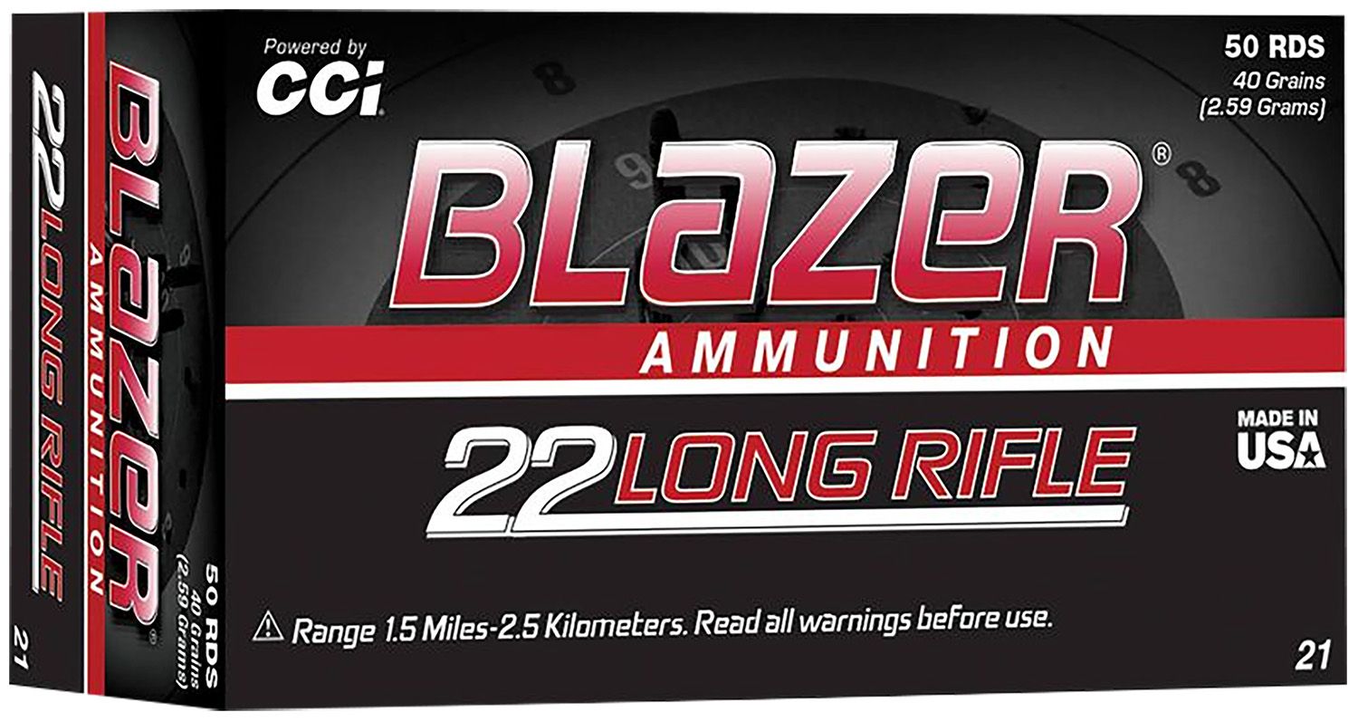 CCI 0021 Blazer High Velocity 22LR 40gr Lead Round Nose