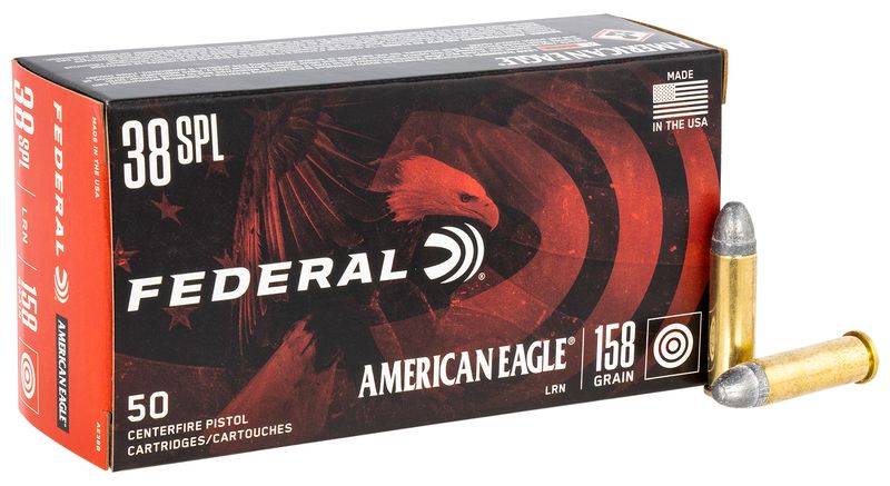 Federal AE38B American Eagle Handgun 38Special 158gr Lead Round Nose