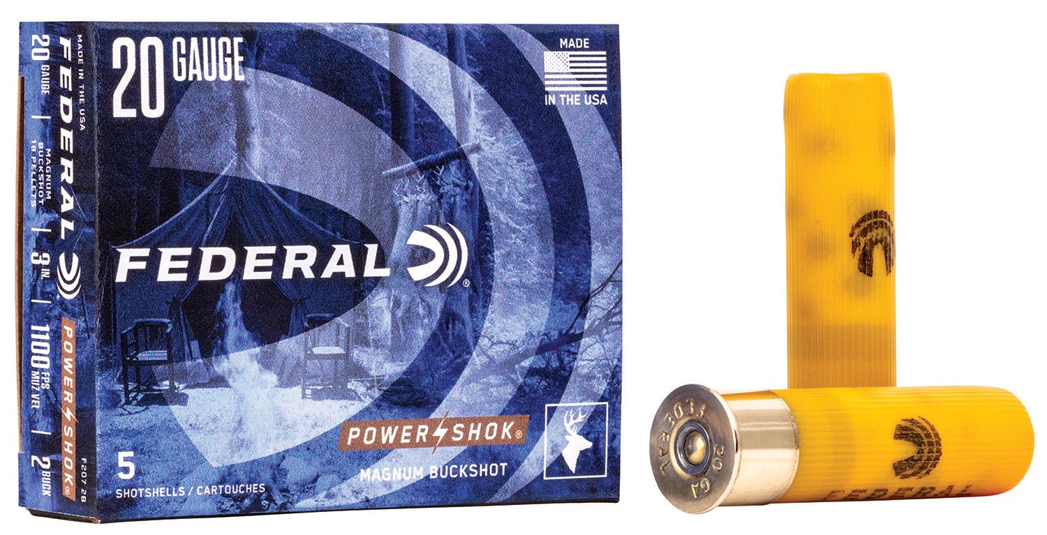 Federal Power shok 20ga 3" 00 Buck