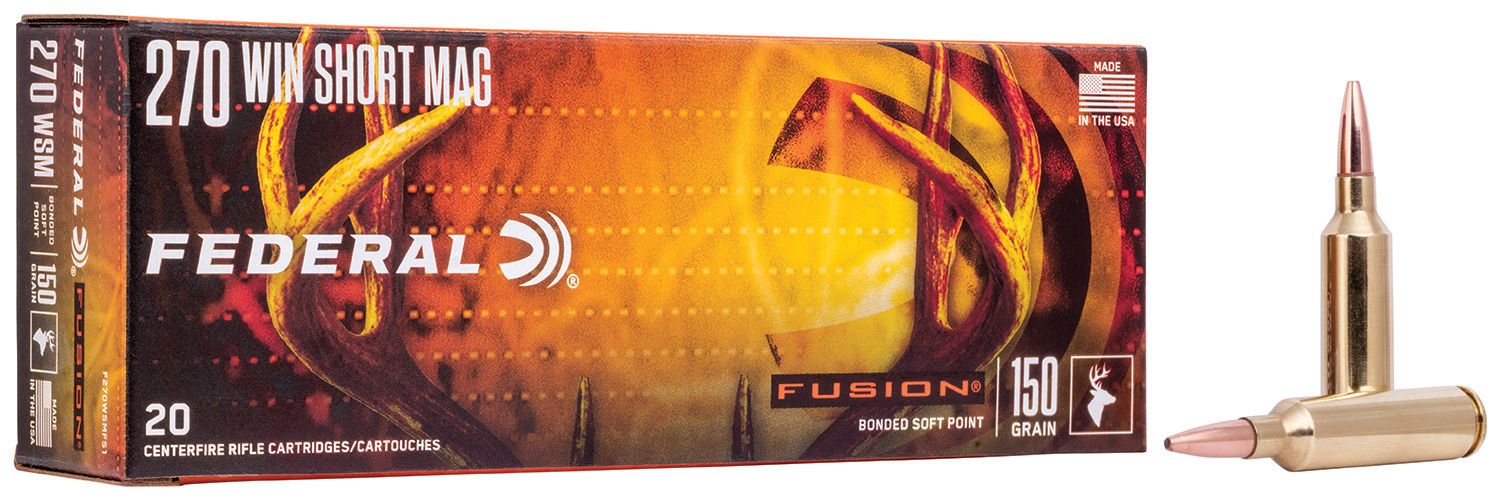 Federal F270WSMFS1 Fusion 270WSM 150gr Bonded Soft Point 20 Per Box