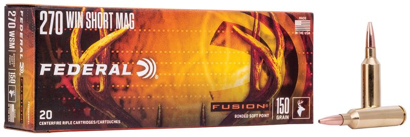 Federal F270WSMFS1 Fusion 270WSM 150gr Bonded Soft Point 20 Per Box