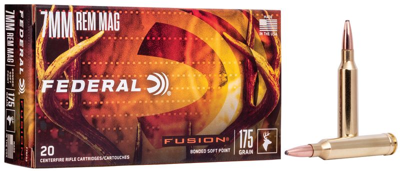 Federal F7RFS2 Fusion 7mmRem 175gr Bonded Soft Point 20 Per Box