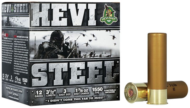 HS65003 HEVI-Steel 12Gauge 3.50" 1 3/8oz 3Shot 25 Per Box