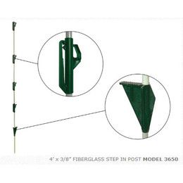 Fence Post Fiberglass Step in 4' Each