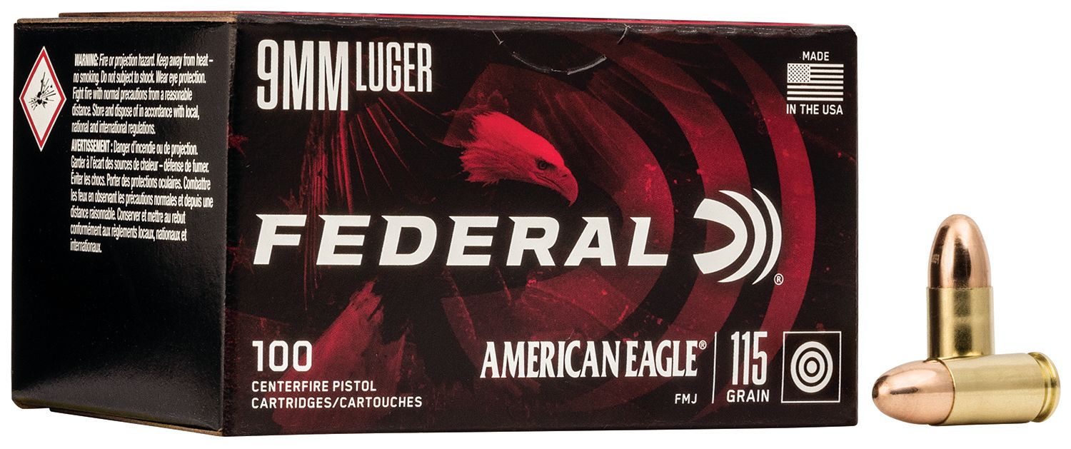 American Eagle 9MM 100 Round 115 Grain