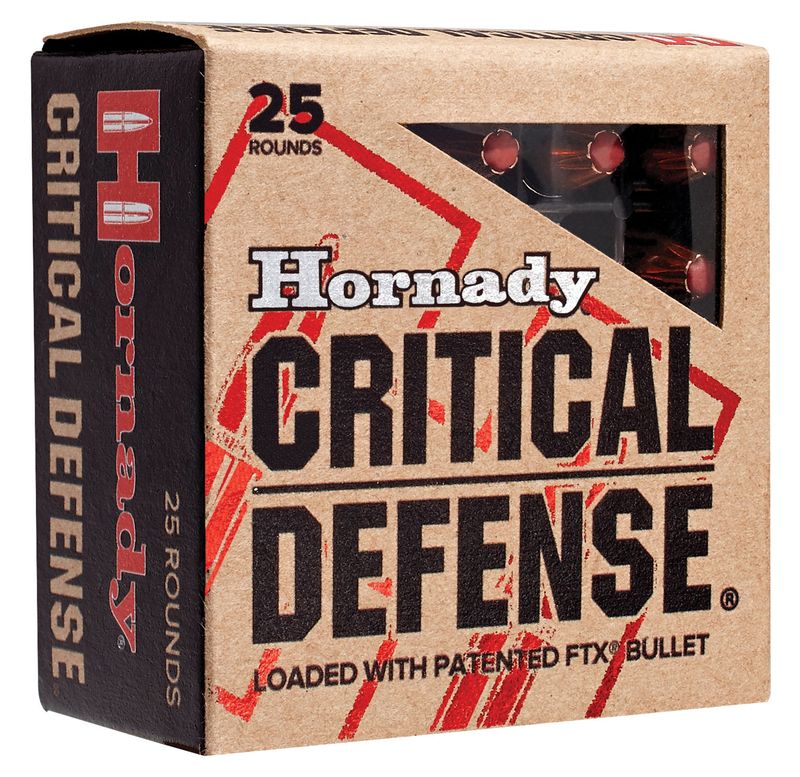 Hornady 91340 Critical Defense 40S&amp;W 165gr Hornady Flex Tip eXpanding