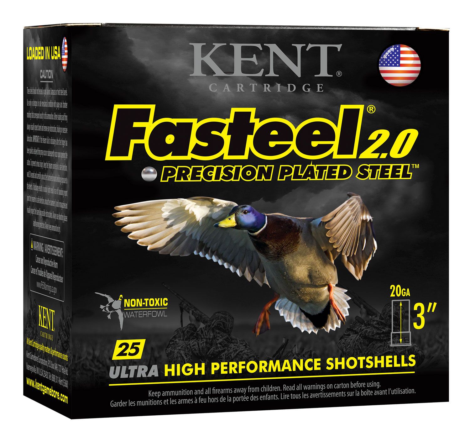 Kent FastSteel 2.0 Steel 20Ga. 3" #3 7/8 OZ