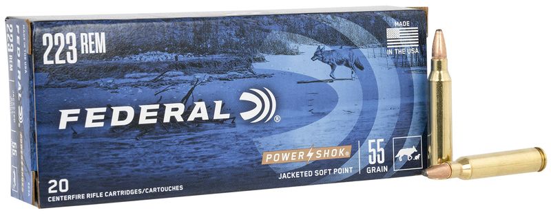 Federal Power Shok 223 55 Grain