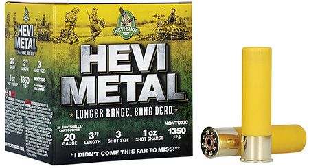 Hevi Metal Long Range 20 Ga 1 oz 1350 fp 3" #3