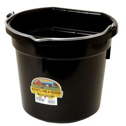 Bucket Flatback Black 20 Quart