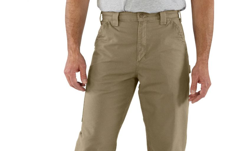 Canvas Work Dungaree Pant Dark Khaki 30 30 (disc)