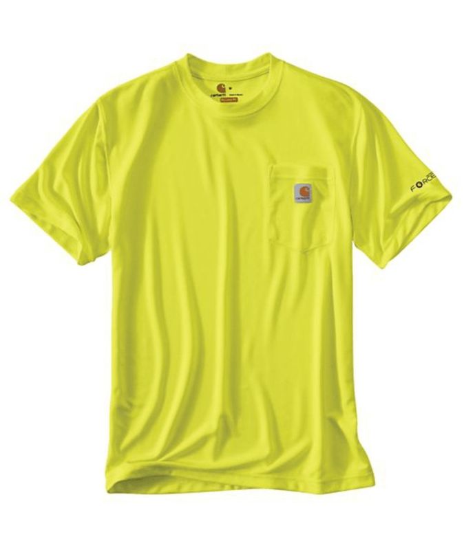 Carhartt Force HV SS T Shirt Brite Lime XL Reg