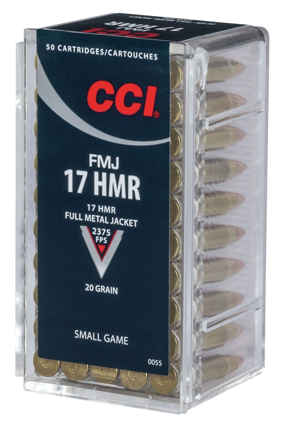 CCI  0055 Gamepoint Rimfire 17HMR 20gr Full Metal Jacket