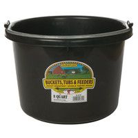 Pail Utility Black 8 Quart