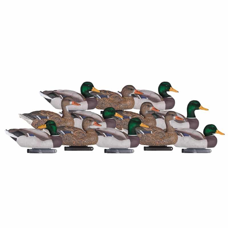 Dakota X Treme Mallard Flocked Head 12 Pack