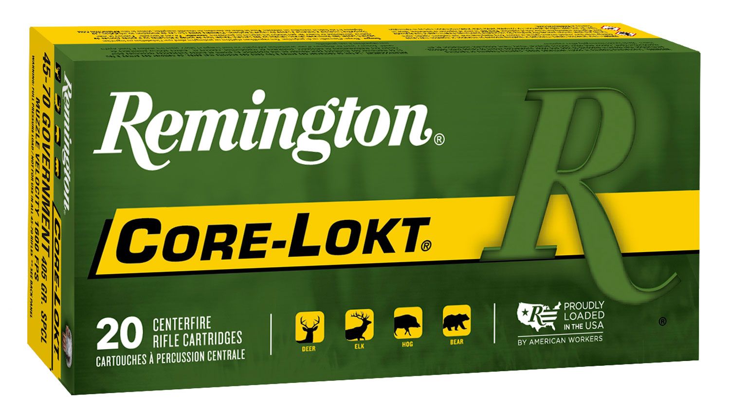 Remington Ammunition 21459 Core-Lokt 45-70Gov 405gr Soft Point Core-Lokt