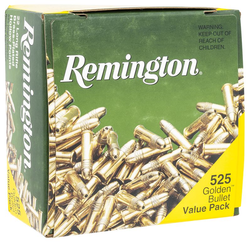 Remington Ammunition 21250 Golden Bullet Value Pack 22LR 36 gr Hollow Point 525 Per Box