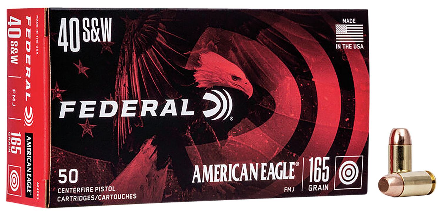 Federal AE40R3 American Eagle Handgun 40S&amp;W 165gr Full Metal Jacket