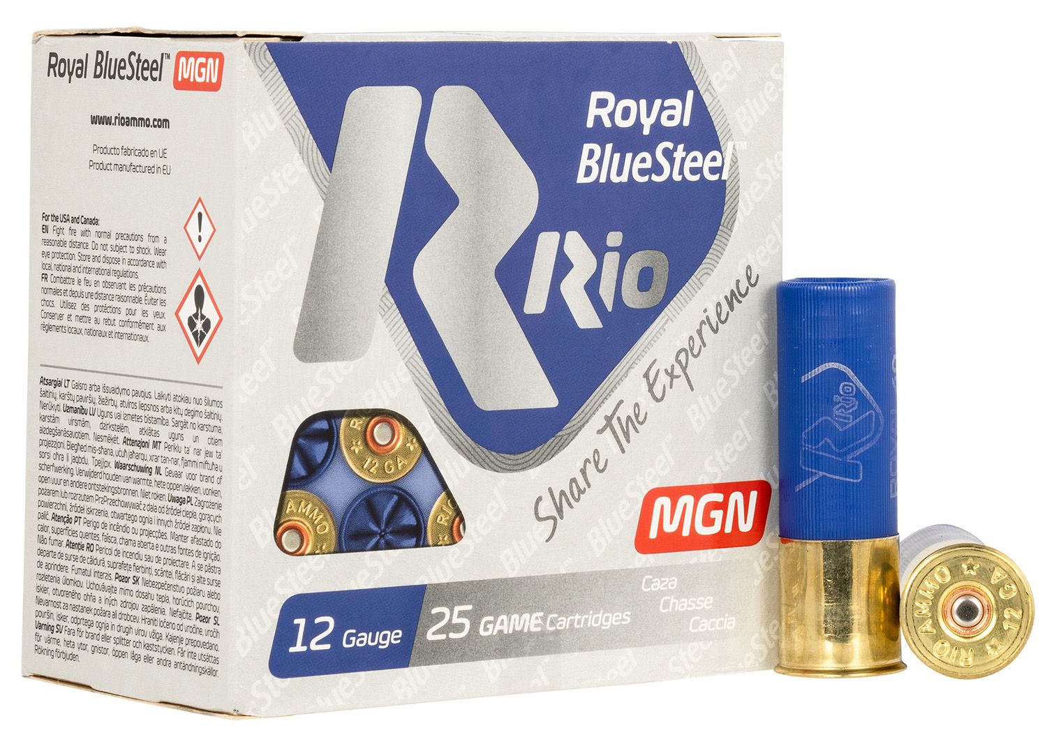 Rio Ammunition RBSM402 Royal BlueSteel Magnum 12Gauge 3" 1 3/8oz 2Shot